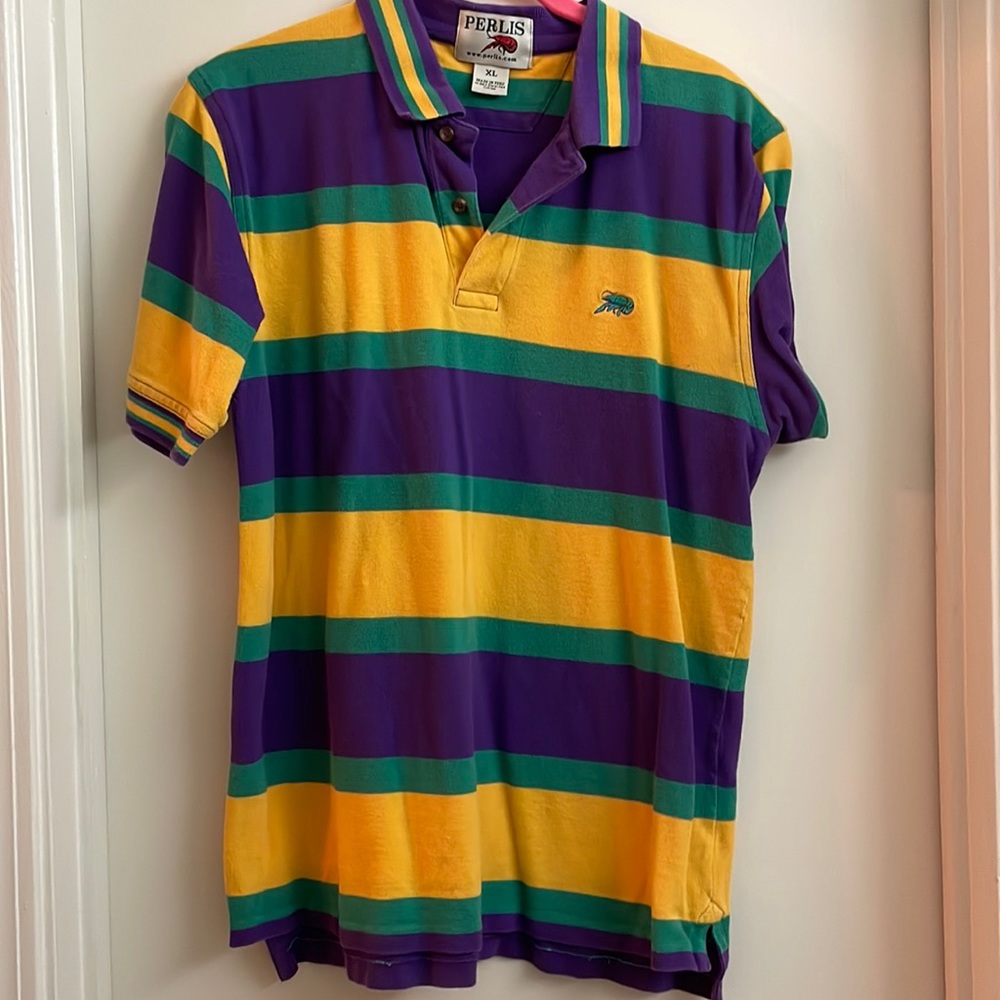Perils Child XL Mardi Gras polo. Great condition